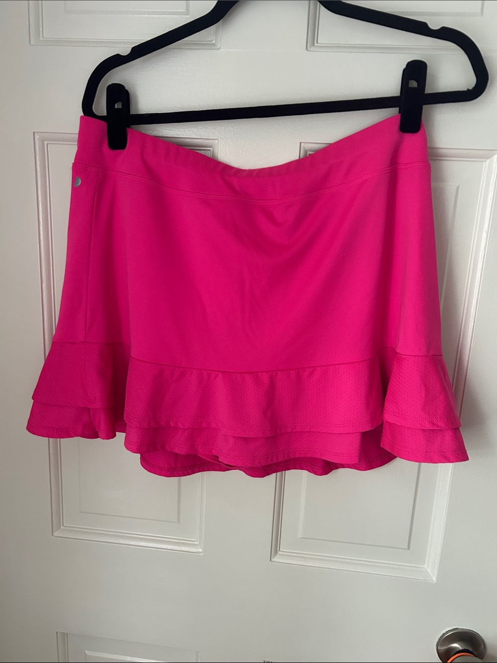 Grand Slam Hot Pink Ruffle Tennis Skort